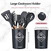 Kitchen-Utensil-Set-Cooking-Silicone-Utensil-Set-with-Holder-Heat-Resistant-Cooking-Tools-Turner-for-Baking-Non-Scratch-Non-Stick-BPA-Free-Cooking-Accessories-Gadgets-Tools-Grey-12-Pcs Kitchen Utensil Set Cooking Silicone Utensil Set with Holder Heat Resistant Cooking Tools Turner for Baking Non-Scratch…
