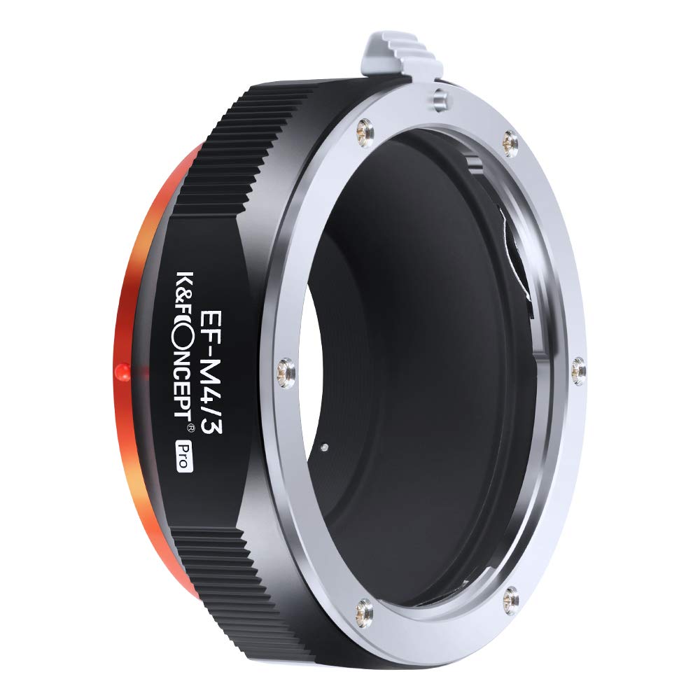 K&F CONCEPT Updated EOS to M4/3 Adapter, Manual Lens Mount Adapter Compatible with Canon EF EF-S Mount Lens to Micro Four Thirds MFT M43 Mount Cameras, Compatible with Olympus Panasonic Lumix Cameras — image 1
