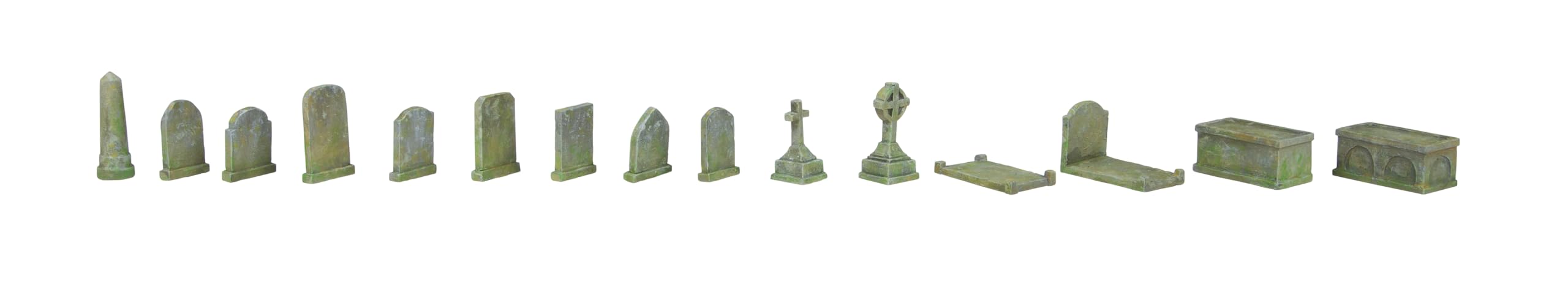 Hornby R7297 Assorted Grave Stones & Monuments for Model Railway OO Gauge, Model Train Accessories for Adding Scenery, Dioramas, Woodland, Buildings and More, Model Making Kits - 1:76 Scale Accessory