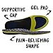Insole for Work Boots. Extra Cushion Insole with Flexible Support and Adaptive Arch and Gel Insert. for Men and Women