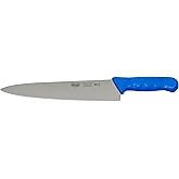 Winco 10" Commercial-Grade Chef's Knife with German Steel Blade, Blue