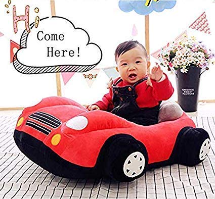 AVSHUB Baby Sofa Seat Chair Car Shape Baby Supporting Seat Soft Plush Cushion and Chair for Kids - Red 1 AVSHUB Baby Sofa Seat Chair Car Shape Baby Supporting Seat Soft Plush Cushion and Chair for Kids - Red