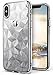Ringke Air Prism Designed for iPhone X Case, 3D Contemporary Design Flexible TPU Cover for iPhone X Case, iPhone 10 (Not Compatible with iPhone Xs) - Glitter Clear