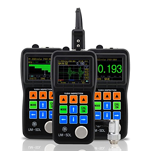 Yushi um-5dl handheld portable ultrasonic thickness gau…
