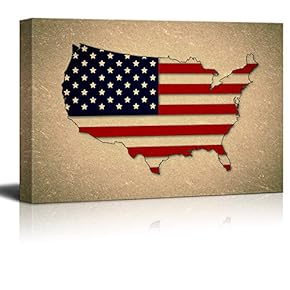 signwin Canvas Wall Art Flag Day Theme Canvas...