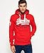 Superdry Mens Sweat Shirt Store Hoodie Drop Kick Red S