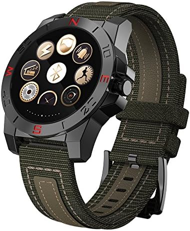 Rubility® N10 Smart Watch Waterproof Swimming Smartwatch for Man Woman Outdoor Sports Phone Calling Business Bluetooth Smartwatch for IOS Apple Andriod Smart Phones Black