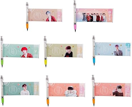 Amazon Co Jp 防弾少年団 Bts ボールペン 応援ボールペン キャラクターボールペン 韓国ボーイバンド ペン 可愛い 写真 引き紙 ロール紙付き 愛い ログ 入学萌えグッズ 人気韓流グッズ 応援グッズプ 卒業 誕生日 プレゼント 8点セット 文房具 オフィス用品