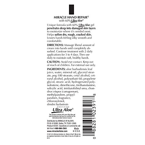 Miracle Foot Repair Cream 8 Ounce Tube Plus Miracle Hand Repair 1 Ounce