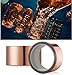 PEMOTech Copper Tape, 【2inch X 65ft】 Copper Foil Tape with Double-Sided Conductive, Copper Adhesive Tape for EMI Shielding, Stained Glass, Paper Circuits, Electrical Repairs, Soldering, Grounding