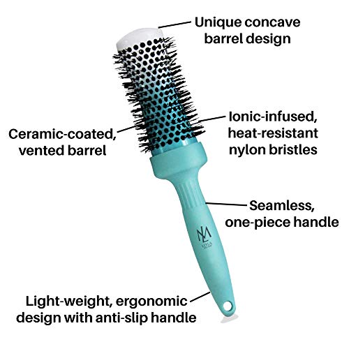 Leyla Milani Hair Hair Perfector Round Brush Set Wet Hair