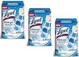Lysol Click Gel Automatic Toilet Bowl Cleaner, Ocean Fresh Scent 4 Disposable Applicators (Pack of 3)