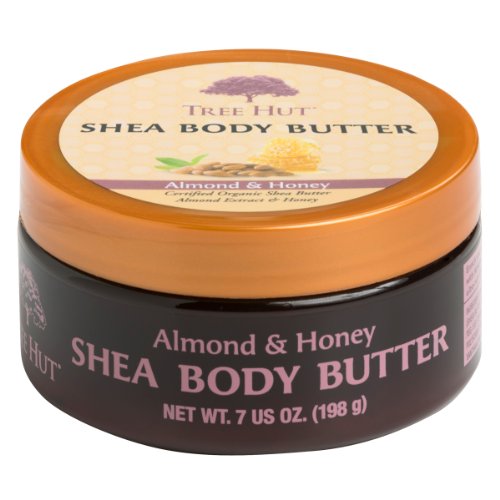 Tree Hut Shea Body Butter, Almond & Honey, 7-Ounce (Pack of 3) image