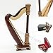 Odoria 1/12 Miniature Harp Dollhouse Musical Instruments Accessories