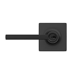Lock Scout Straight Lever with Square Trim Keyed