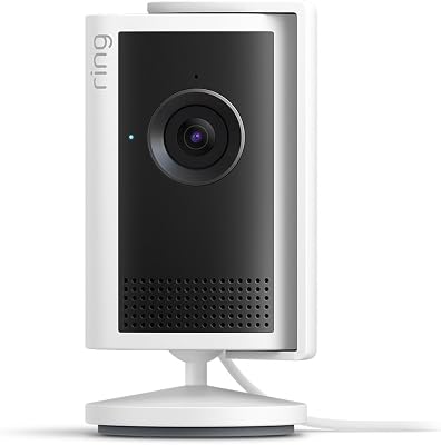 Caméra intérieure Plus (Indoor Camera Plus, nouvelle génération), Caméra de surveillance secteur, Retinal 2K, zoom 4x, cache d'objectif manuel, Essai gratuit de 30 jours d'abonnement Ring