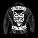 VEGASBEE Big Lone Wolf Head Patch Light Reflective Embroidered Iron-On Patch for Jacket Vest Large Size 12