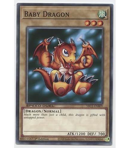 Amazon.com: Yu-Gi-Oh! - Baby Dragon (MRD-061) - Metal Raiders
