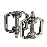Rockbros Aluminum Alloy Cycling Bike Platform Pedals Sealed Bearing Axle 9/16