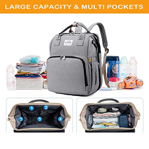 in Diaper Bag Backpack with Changing Station Baby Bag