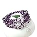 6mm Yoga Meditation Simulated 108 Prayer Beads Simulated Crystal Amethyst/Topaz Mala Wrap Bracelet Necklace (Amethyst Beads)