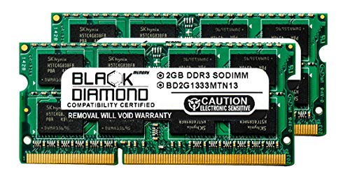 4GB 2X2GB RAM Memory for Asus Eee Box EB1505 Black Diamond Memory Module DDR3 SO-DIMM 204pin PC3-10600 1333MHz Upgrade
