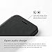 iPhone 6S Plus Case, elago [Leather Hole Flip][Black] - [Card Slot][Screen Protection][Premium Hybrid Construction] for iPhone 6/6S Plus