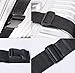 4 Pack Luggage Straps, Adjustable Suitcase Belts, Briskyloom Heavy Duty Non-Slip Travel Luggage Straps, TSA Approved with Quick-Release Buckle Travel Accessories Bag Straps (Black)