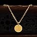 Three Keys Jewelry Stainless Steel 18k Gold Tone Initial Necklace Alphabet 0.4