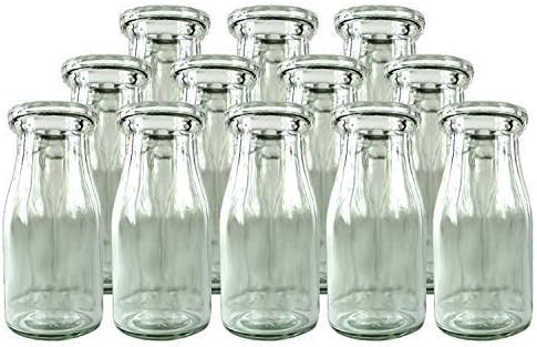 Milkhouse Candle Milk Bottle Dairy Reusable Half Pint Glass Most Comfortable and Stylish (Pack of 12)