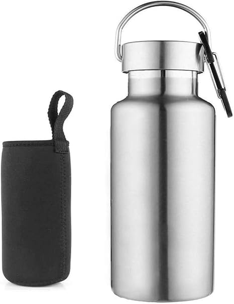 Amazon Co Jp スポーツボトル 保温 2重 真空断熱 ステンレス鋼 ダブルステンレスボトル シルバー 350ml ホーム キッチン