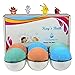 Pokemon Bath Bombs for Kids with Surprise Toy Inside, Pokebomb Gift Set - Lush Shea Butter - Fizzies for Bath Time Fun - For Girls and Boys Free Pokemon Card Included (6 Pack - Colorful)