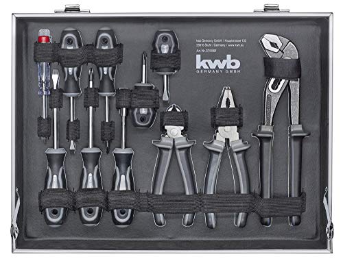 kwb Werkzeugkoffer aus robustem Aluminium inkl. 199-tlg. hochwertigem Werkzeug-Set als perfekte Grundausstattung für den… – Bild 6