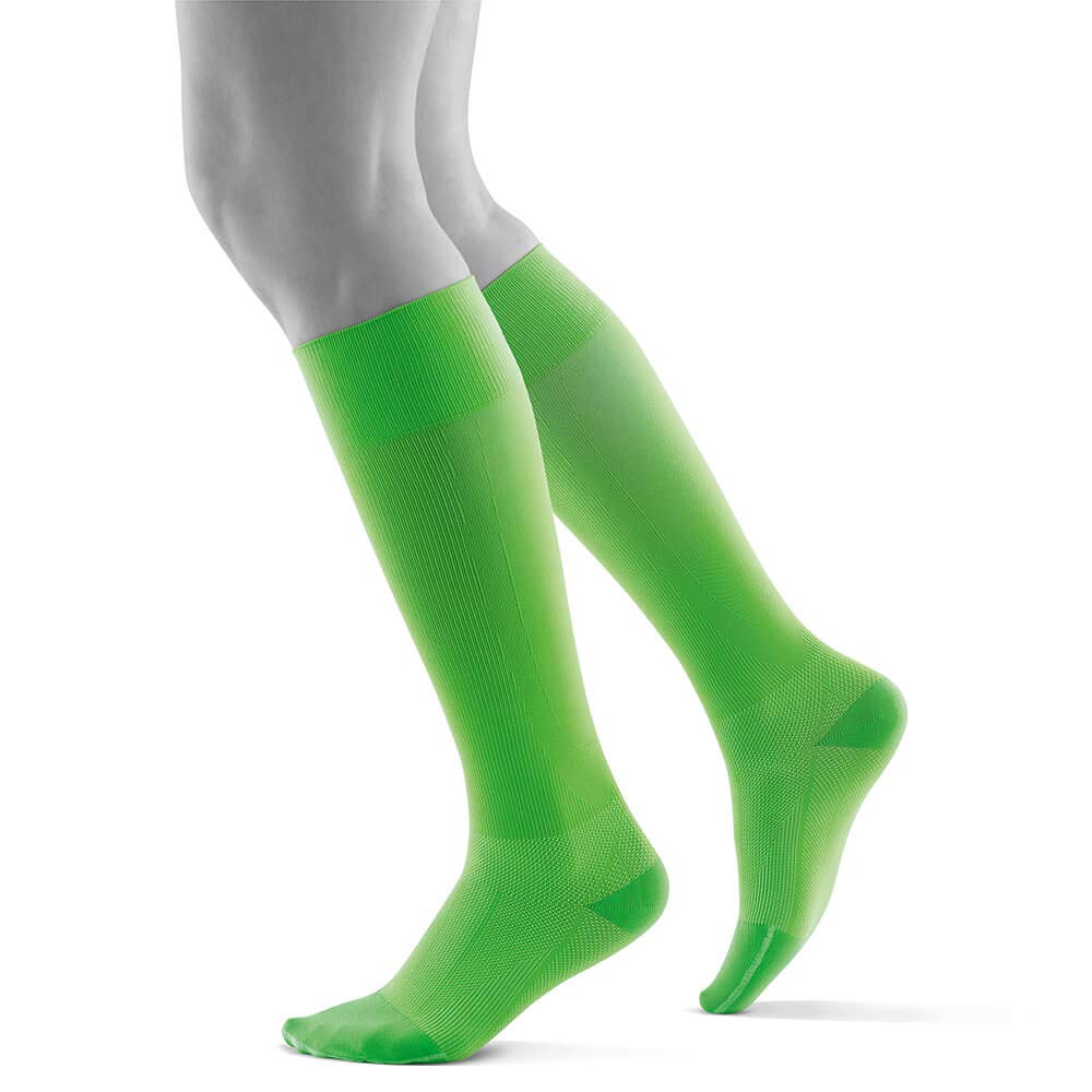 BAUERFEIND, 1 Pair of Compression Socks, Sports socks for all endurance sports like running, walking, hiking, Size: S long, Green, 29480013600031