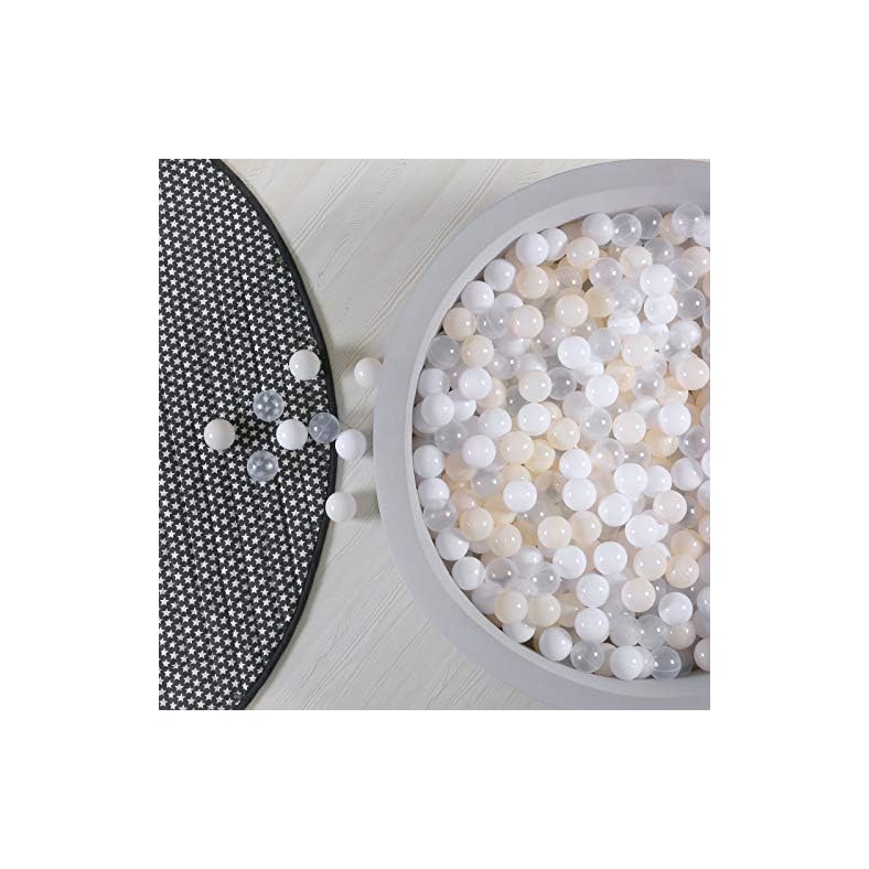 GOGOSO Ball Pit Balls 100 – Soft Plastic Balls for Babies Toddlers Kids Children with Storage Bag for 1 2 3 Years Old, 3…