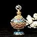 YUFENG 5ml Refillable Empty Decorative Perfume Bottle with Hollow-out Flower with Diamond-encrusted Carved