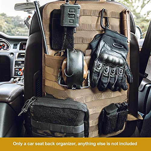 Car Seat Back Organizer, Tactical MOLLE Vehicle Panel Car