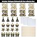 Blulu Birthday Party Decoration Set Golden Birthday Party Centerpiece Sticks Glitter Table Toppers Party Supplies, 24 Pieces (21th Birthday)