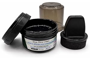 Professional Leather Shoe Cream Polish Kit – Restore Color, Repair Scuffs & Shine | Applicator & Towel (Brown/Black/Clear)