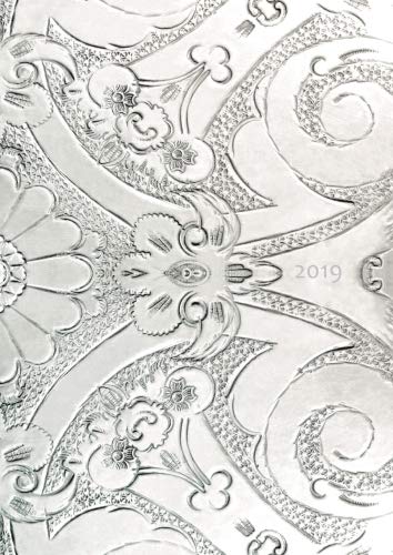MY BIG FAT CALENDAR 2019 - SILVER ORNAMENT (Great Britain) - 1 day per page, DIN A4