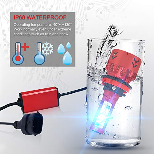 Ylife H11 H8 H9 LED Car Headlight Bulbs, 9600LM 6000K Head Lights with CREE XHP50 LED Chip, Head Lamp Conversion Kit for Car Vehicles Truck