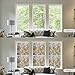 rabbitgoo Frosted Window Film Non-Adhesive Decorative Leaf Static Cling Privacy Glass Film, 17.5 x 78.7 inches (1.46 x 6.56 feet), Brown