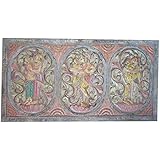 Antique Vintage Kamasutra Hand Carved Panel Bedroom Decor, Wall Hanging, Wall Decor