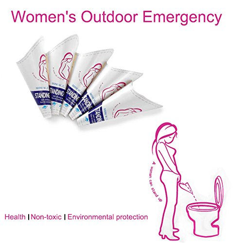 Nrpfell 10Pcs Women Female Portable Disposable Urinal Standing Pee Urination Devices Outdoor Toilet Tool