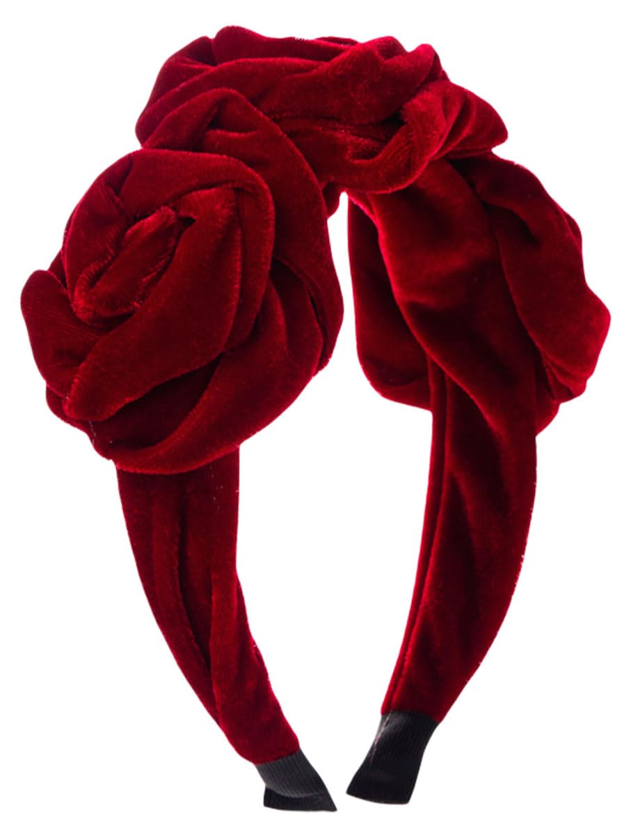 scicent Headband Braided Velvet Hairbands Wide Knotted Head Band Vintage Fashion Hair Accessories for Girl Women 27711