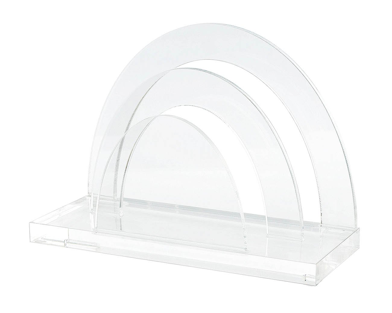 WEDO Cristallic 603016 Acrylic Letter Stand with 2 Compartments Clear