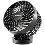OPOLAR Battery Operated Fan, USB Rechargeable Personal Fan, Cordless Design, Powered by USB or 2200mAh Battery, Adjustable Wind, for Office, Car, Outdoor-Stepless Wind Speed