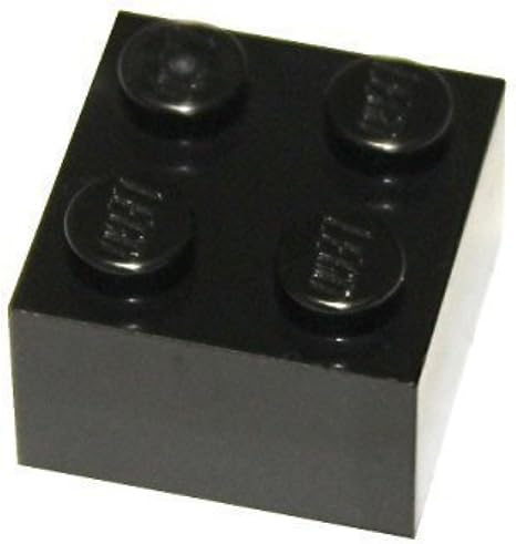 black lego bricks