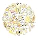 35 Pcs VSCO Stickers for Water Bottles and Laptop, Hiseanllo Cute Variety of Stickers Pack, Big Waterproof Decals for Tumbler Mug Luggage Travel - Suitable for Kids Teens Girls Women(Yellow)