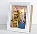 Flever Dollhouse Miniature DIY House Kit Creative Room with Furniture and Frame Type for Romantic Valentine's Gift(Warm Dawn)